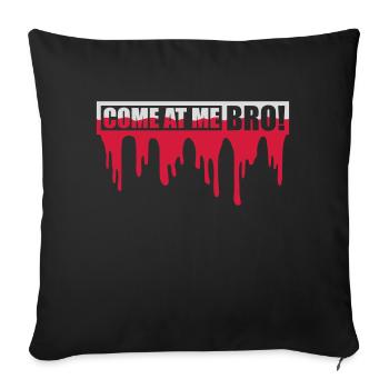Viens à moi bro - Housse de coussin décorative 45 x 45 cm - noir - Devant