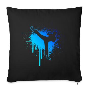 Kickboxing Kickboxing Men's Boxing - Sofa pillowcase 17,3'' x 17,3'' (45 x 45 cm) - black - Front