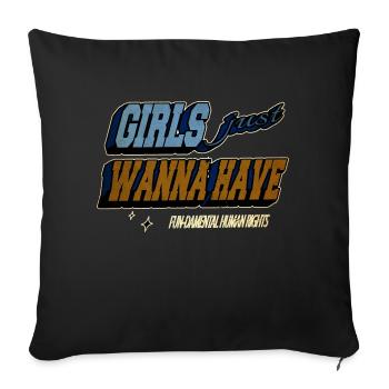funny quote present idea bans happy birthday - Sofa pillowcase 17,3'' x 17,3'' (45 x 45 cm) - black - Front