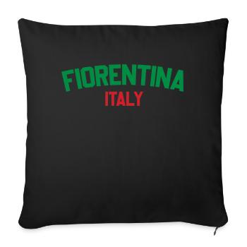 Fiorentina Italy - Sofa pillowcase 17,3'' x 17,3'' (45 x 45 cm) - black - Front