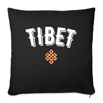 Tibet - Sofakissenbezug 45 x 45 cm - Schwarz - Vorne