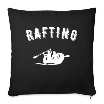 Rafting - Sofakissenbezug 45 x 45 cm - Schwarz - Vorne