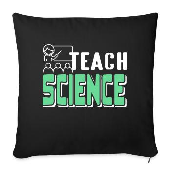 Teach Science Retro Science Teacher Designs - Sofakissenbezug 45 x 45 cm - Schwarz - Vorne
