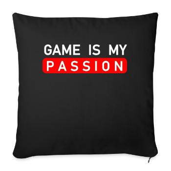 Game Gaming PC - Sofa pillowcase 17,3'' x 17,3'' (45 x 45 cm) - black - Front