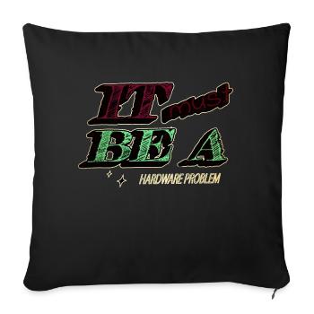 Super vêtements de spécialiste en informatique de santé - Housse de coussin décorative 45 x 45 cm - noir - Devant