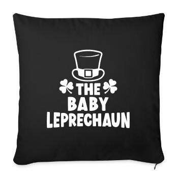 The Baby Leprechaun - Sofa pillowcase 17,3'' x 17,3'' (45 x 45 cm) - black - Front