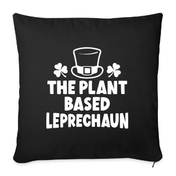 Le lutin à base de plantes - Housse de coussin décorative 45 x 45 cm - noir - Devant
