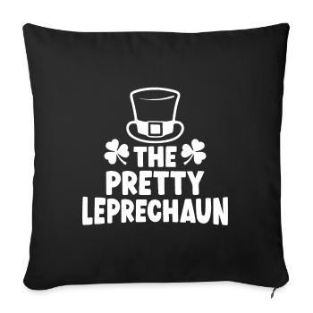 The Pretty Leprechaun - Sofa pillowcase 17,3'' x 17,3'' (45 x 45 cm) - black - Front