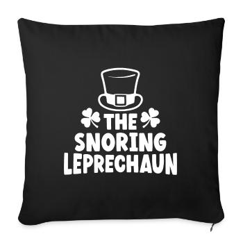 The Snoring Leprechaun - Sofa pillowcase 17,3'' x 17,3'' (45 x 45 cm) - black - Front
