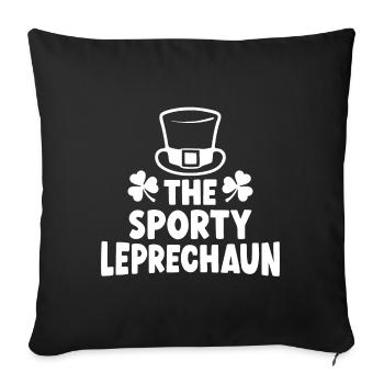 Le lutin sportif - Housse de coussin décorative 45 x 45 cm - noir - Devant