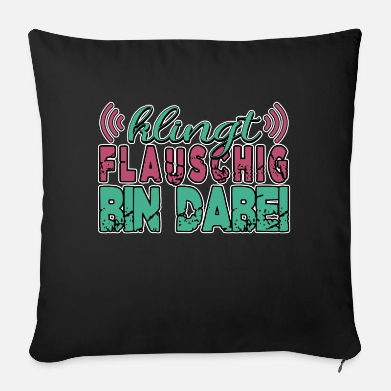 hauskatze spaß witzig raubkatze säugetier humor - Sofakissenbezug 45 x 45 cm - Schwarz