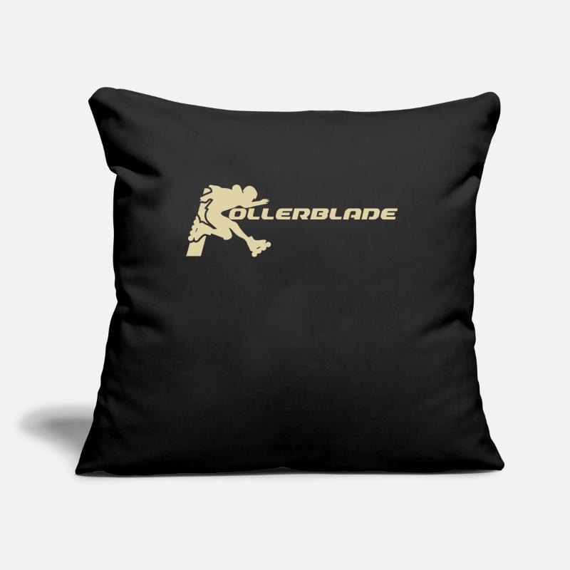 Roller blade silhouette light Sofa pillowcase 17,3'' x 17,3'' (45 x 45 cm)