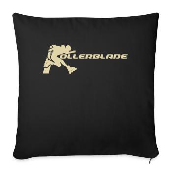 Rollerblader silhouette light - Sofa pillowcase 17,3'' x 17,3'' (45 x 45 cm) - black - Front
