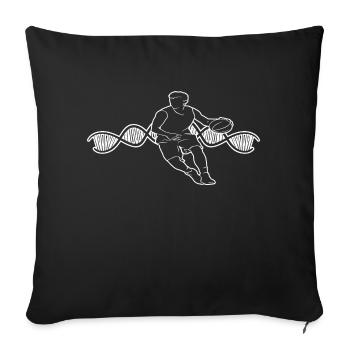 Basket-ball Équipe de basket-ball Basketteur - Housse de coussin décorative 45 x 45 cm - noir - Devant