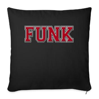 Funk Big - Sofa pillowcase 17,3'' x 17,3'' (45 x 45 cm) - black - Front