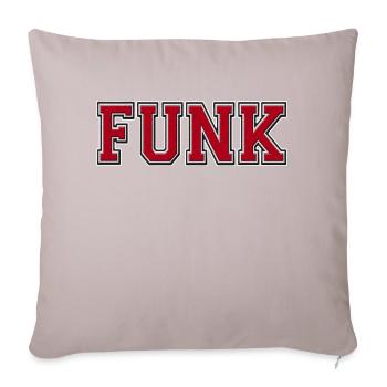 Funk groß - Sofakissenbezug 45 x 45 cm - helles Taupe - Vorne