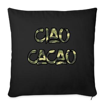 Ciao Cacao - Housse de coussin décorative 45 x 45 cm - noir - Devant