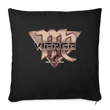 astro vierge - Housse de coussin décorative 45 x 45 cm - noir - Devant