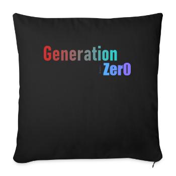 Génération 0 - Housse de coussin décorative 45 x 45 cm - noir - Devant
