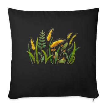 Pré - Housse de coussin décorative 45 x 45 cm - noir - Devant