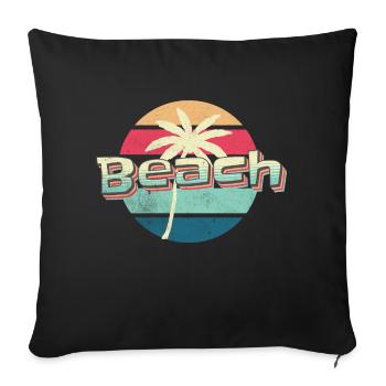 Beach Breeze - Sofa pillowcase 17,3'' x 17,3'' (45 x 45 cm) - black - Front