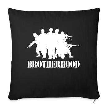armée militaire Soldats de la Bundeswehr parachutistes - Housse de coussin décorative 45 x 45 cm - noir - Devant