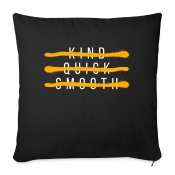 KIND QUICK SMOOTH - Sofakissenbezug 45 x 45 cm - Schwarz - Vorne