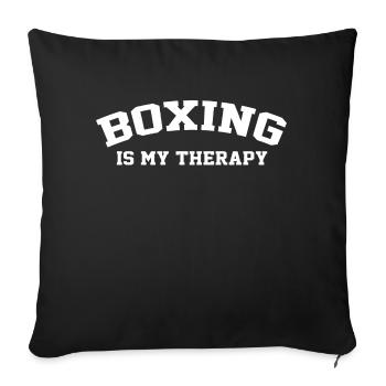 I can't I have BEST-SELLING 🌟🌟 BOXING - Sofa pillowcase 17,3'' x 17,3'' (45 x 45 cm) - black - Front