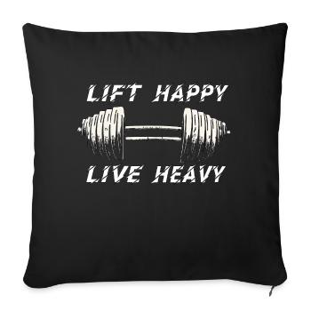 GYM TSHIRT - Housse de coussin décorative 45 x 45 cm - noir - Devant
