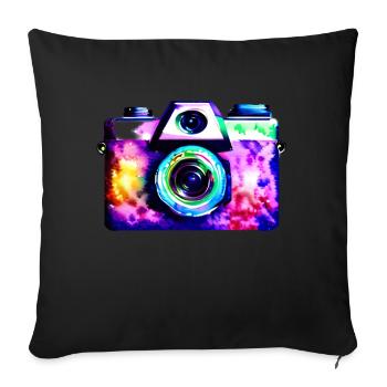 Photographing Photographer Camera Photographer Funny - Sofa pillowcase 17,3'' x 17,3'' (45 x 45 cm) - black - Front