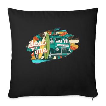 Meilleur moment - Housse de coussin décorative 45 x 45 cm - noir - Devant