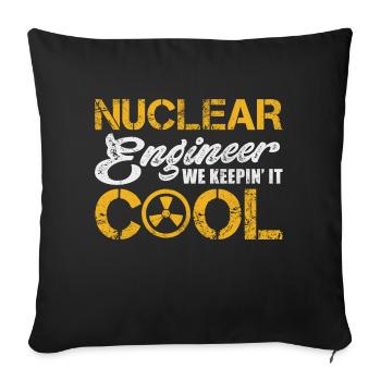 Nuclear Engineer We keepin' it cool - Sofakissenbezug 45 x 45 cm - Schwarz - Vorne