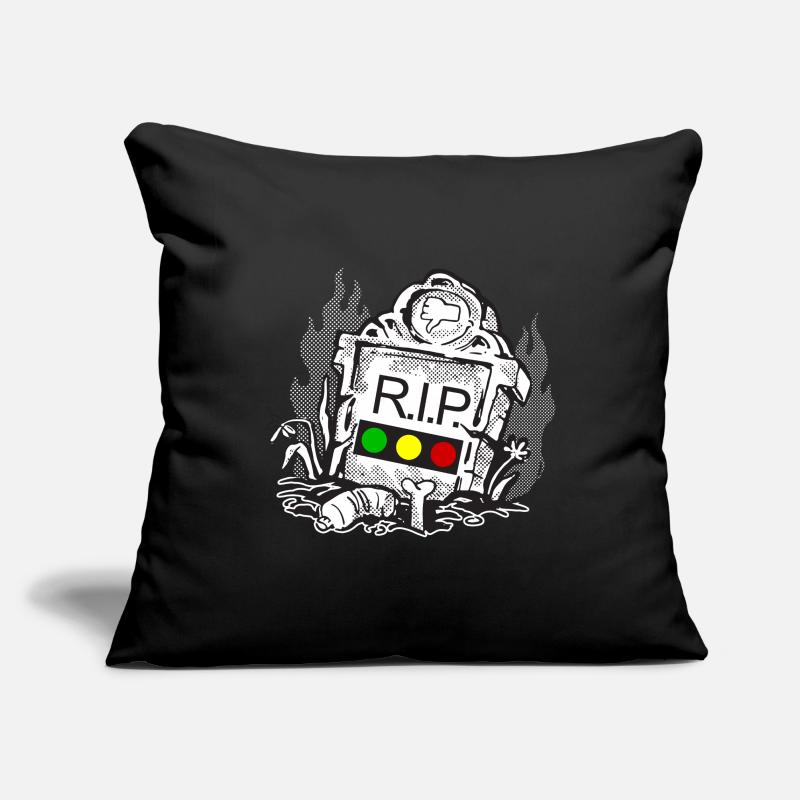 Traffic light Rest in Peace RIP Sofa pillowcase 17,3'' x 17,3'' (45 x 45 cm)