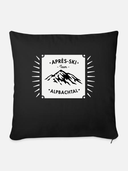 Après-Ski ALPBACH - Sofakissenbezug 45 x 45 cm - Schwarz