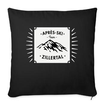 Après-Ski Zillertal - Housse de coussin décorative 45 x 45 cm - noir - Devant