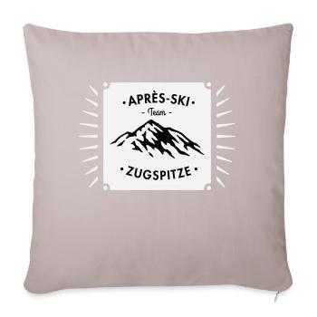 Après-Ski Zugspitze - Sofa pillowcase 17,3'' x 17,3'' (45 x 45 cm) - light taupe - Front