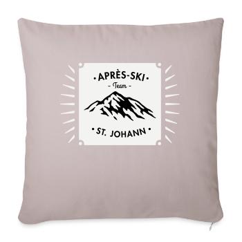 Après-Ski St. Johann - Housse de coussin décorative 45 x 45 cm - taupe clair - Devant