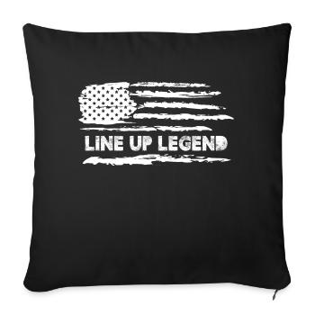 Line up Legend - Sofakissenbezug 45 x 45 cm - Schwarz - Vorne