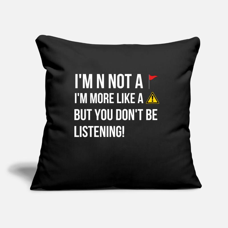 Relation relationnelle Rencontres Dire anglais Housse de coussin décorative 45 x 45 cm