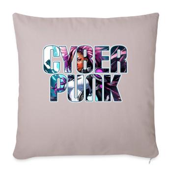 Cyber Punk - Black Girl Edition - Sofa pillowcase 17,3'' x 17,3'' (45 x 45 cm) - light taupe - Front