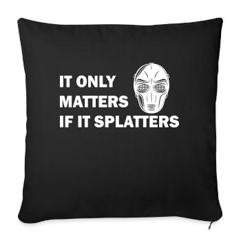 Paintball Airsoft - Housse de coussin décorative 45 x 45 cm - noir - Devant