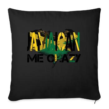 JAMAÏQUE - Housse de coussin décorative 45 x 45 cm - noir - Devant