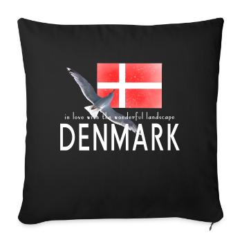 Danemark Danmark Seagull - Housse de coussin décorative 45 x 45 cm - noir - Devant