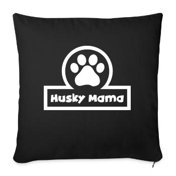 Dog Pet Dog Friend - Sofa pillowcase 17,3'' x 17,3'' (45 x 45 cm) - black - Front