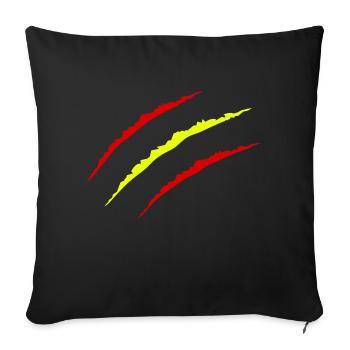 Claws Spain - Sofa pillowcase 17,3'' x 17,3'' (45 x 45 cm) - black - Front