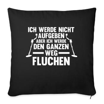 Sondeln Sondel Sondengänger Sondler - Sofakissenbezug 45 x 45 cm - Schwarz - Vorne