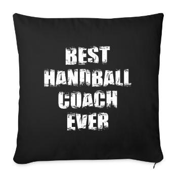 Handball Coach - Sofa pillowcase 17,3'' x 17,3'' (45 x 45 cm) - black - Front
