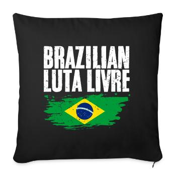 Cool Brazilian Martial Arts Luta Livre For - Sofa pillowcase 17,3'' x 17,3'' (45 x 45 cm) - black - Front