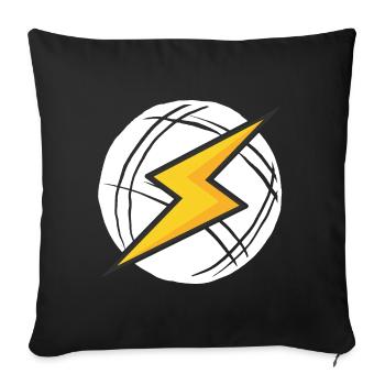 Boule Power! Bouler Outfit Boule Kugeln Petanque - Sofakissenbezug 45 x 45 cm - Schwarz - Vorne