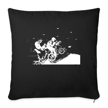 BMX - Sofa pillowcase 17,3'' x 17,3'' (45 x 45 cm) - black - Front